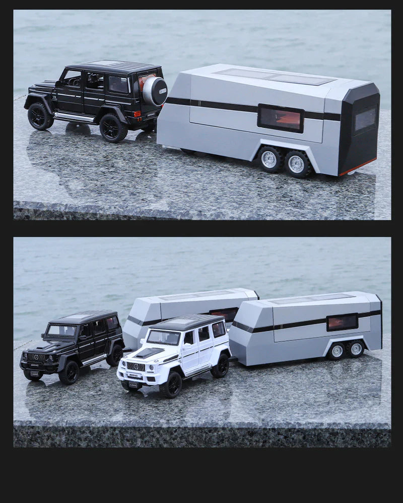 Mercedes-benz G63 Pick-up Trailer 1:18 Diecast Scale Model Car