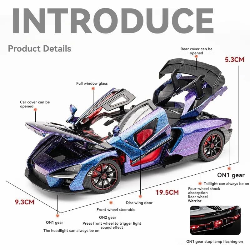 McLaren Senna 1:18 Diecast Scale Model Car