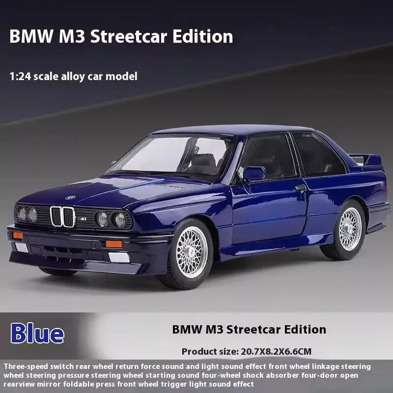 BMW E30 M3 Sport 1:18 Diecast Scale Model Car - Big Size