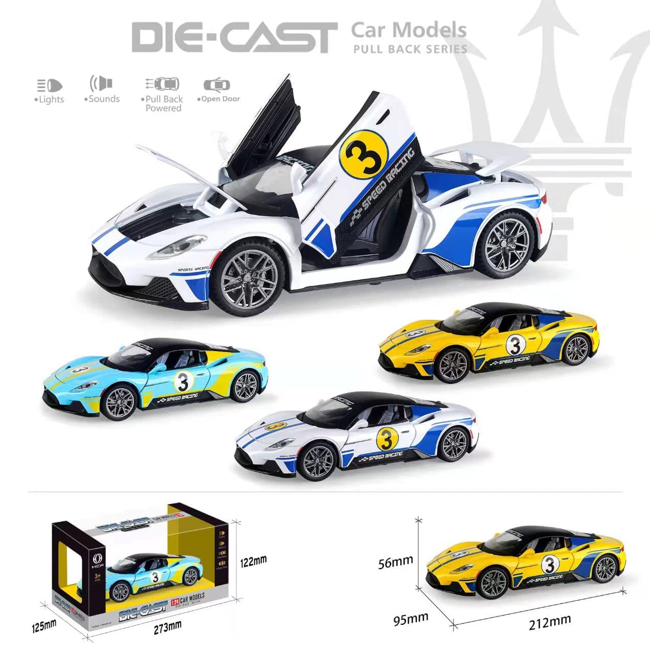 Maserati Mc20 1:18 Diecast Scale Model Car