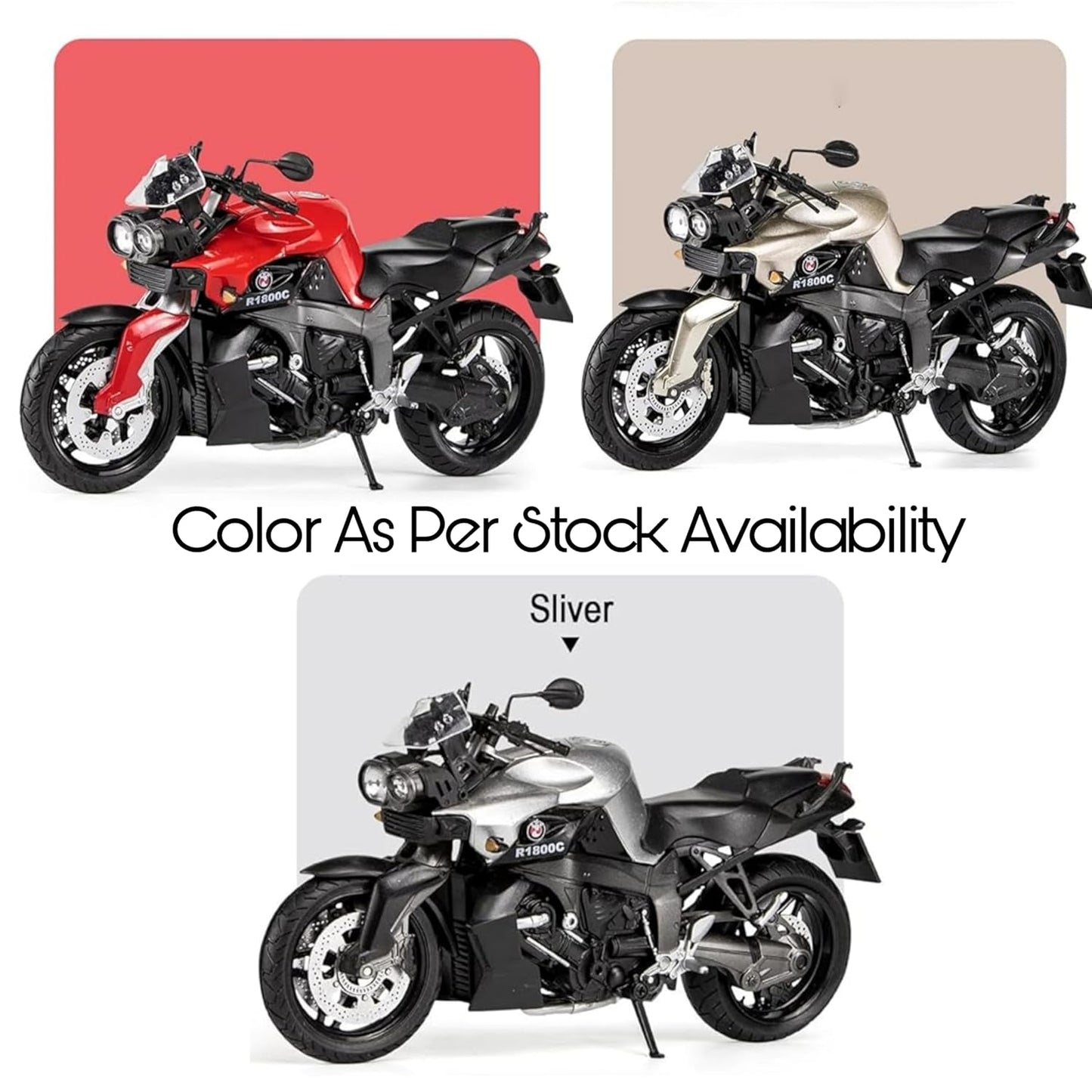 Bmw R1800c 1:18 Diecast Scale Model Car