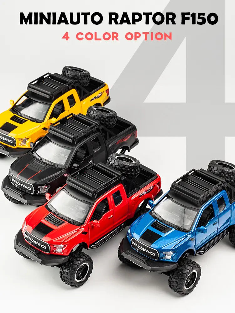 Ford Raptor F-150 Suv 1:18 Diecast Scale Model Car