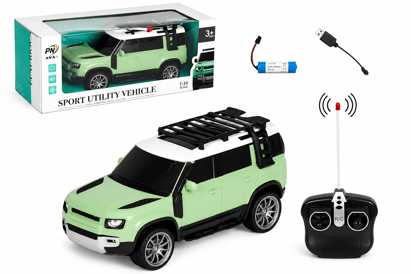 Land Rover Defender 1:18 Scale Remote Control Car