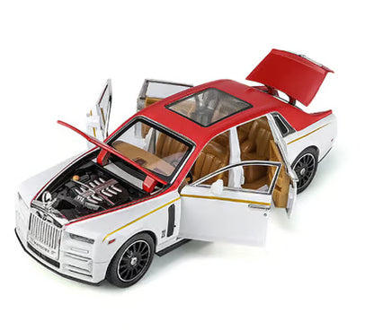 Rolls-royce Phantom White 1:18 Diecast Scale Model Car
