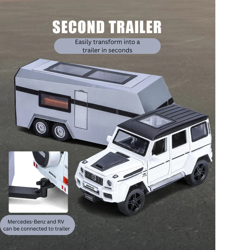 Mercedes-benz G63 Pick-up Trailer 1:18 Diecast Scale Model Car