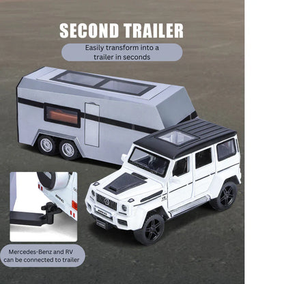 Mercedes-benz G63 Pick-up Trailer 1:18 Diecast Scale Model Car