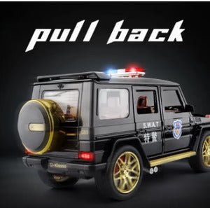 G Wagon Police Jeep 1:24 Diecast Scale Model Car