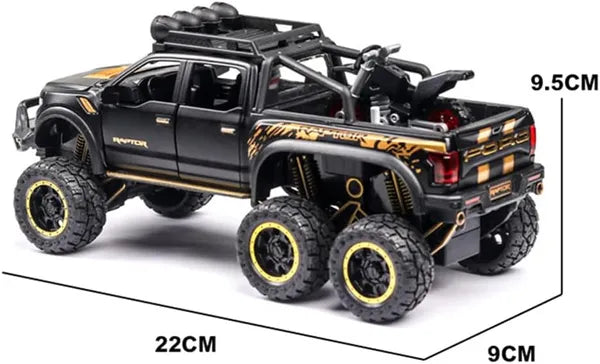 Ford F-150 Raptor 6X6 pickup truck 1:18 Diecast Scale Model