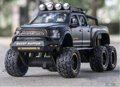 Ford F-150 Raptor 6X6 pickup truck 1:18 Diecast Scale Model