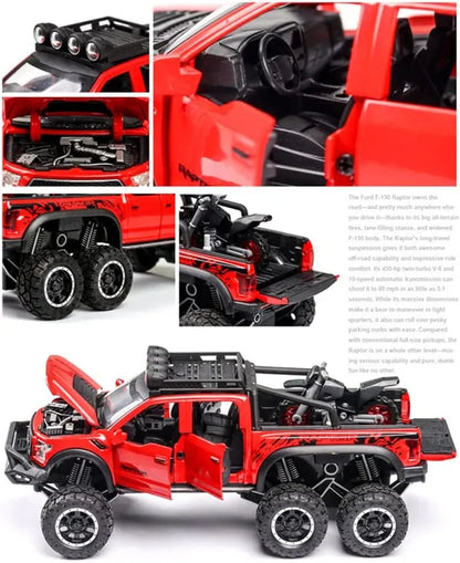 Ford F-150 Raptor 6X6 pickup truck 1:18 Diecast Scale Model