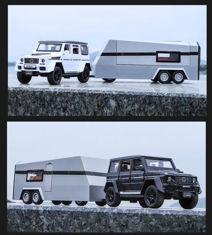 Mercedes-benz G63 Pick-up Trailer 1:18 Diecast Scale Model Car