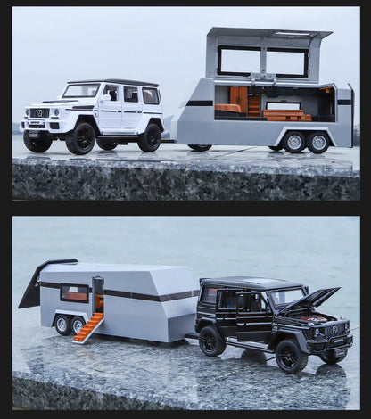 Mercedes-benz G63 Pick-up Trailer 1:18 Diecast Scale Model Car