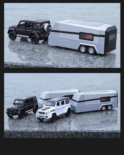 Mercedes-benz G63 Pick-up Trailer 1:18 Diecast Scale Model Car