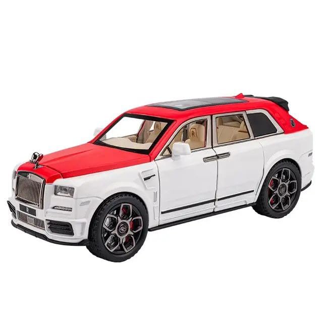 Rolls Royce Cullinan White-Red 1:18 Diecast Scale Model Car