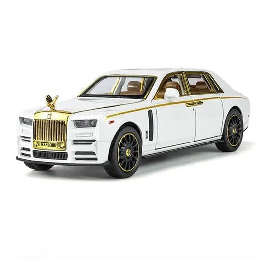 Rolls-royce Phantom White 1:18 Diecast Scale Model Car