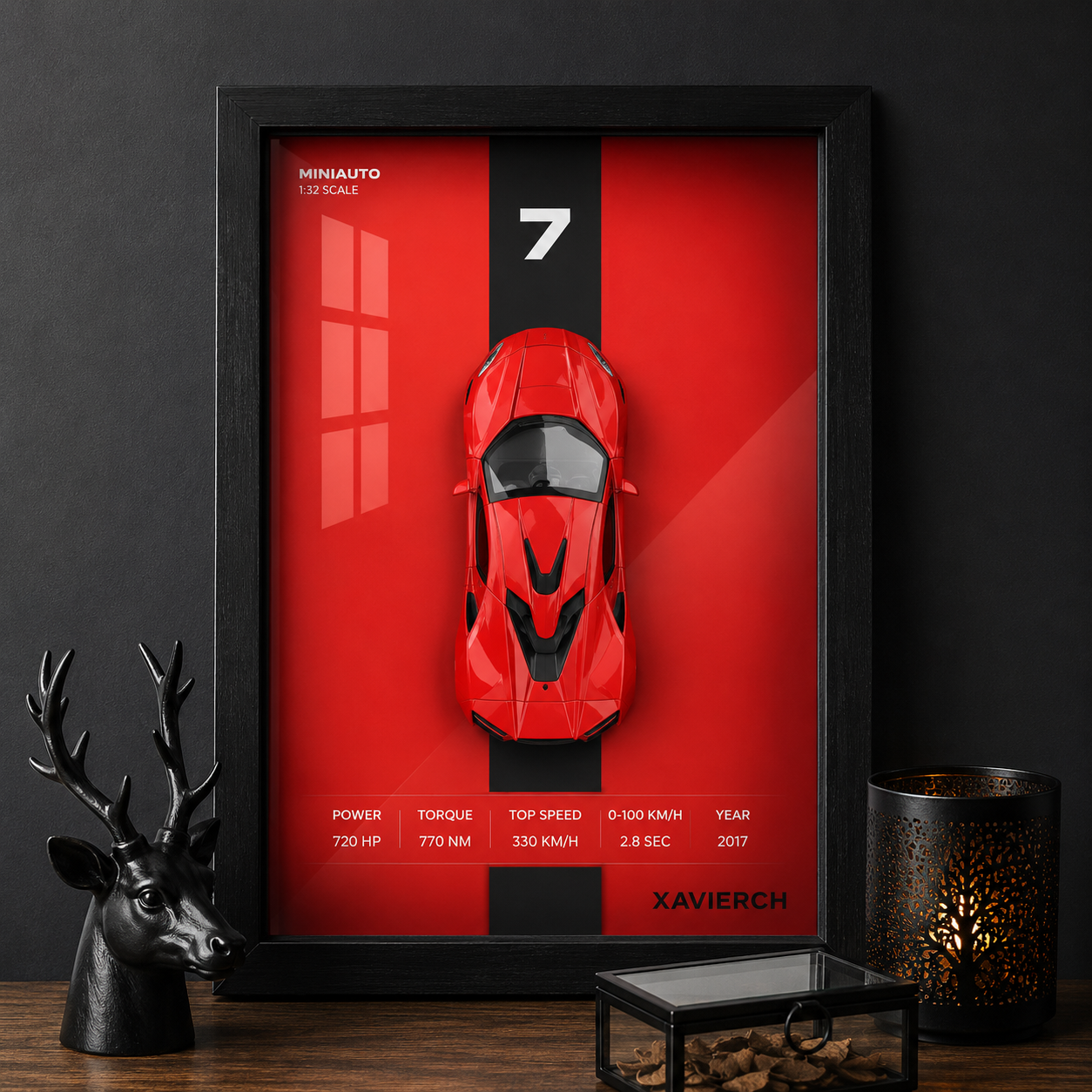 LYKAN 3D Diecast Car Frame