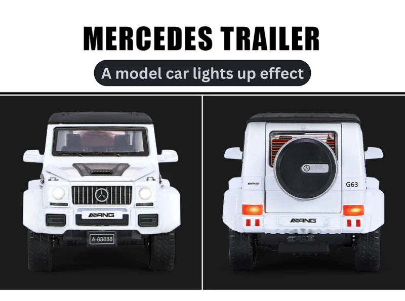Mercedes-benz G63 Pick-up Trailer 1:18 Diecast Scale Model Car