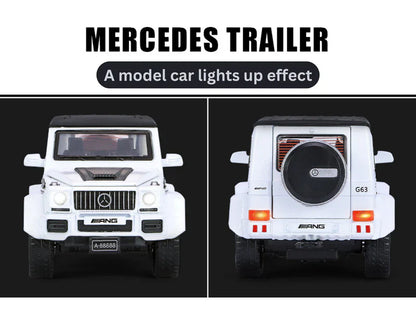 Mercedes-benz G63 Pick-up Trailer 1:18 Diecast Scale Model Car