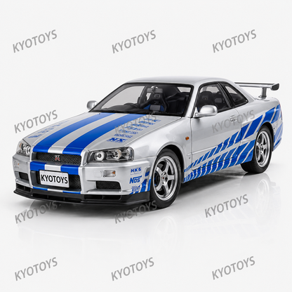 Nissan Skyline R34 GT-R 1:18 diecast scale model car