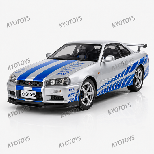 Nissan Skyline R34 GT-R 1:18 diecast scale model car