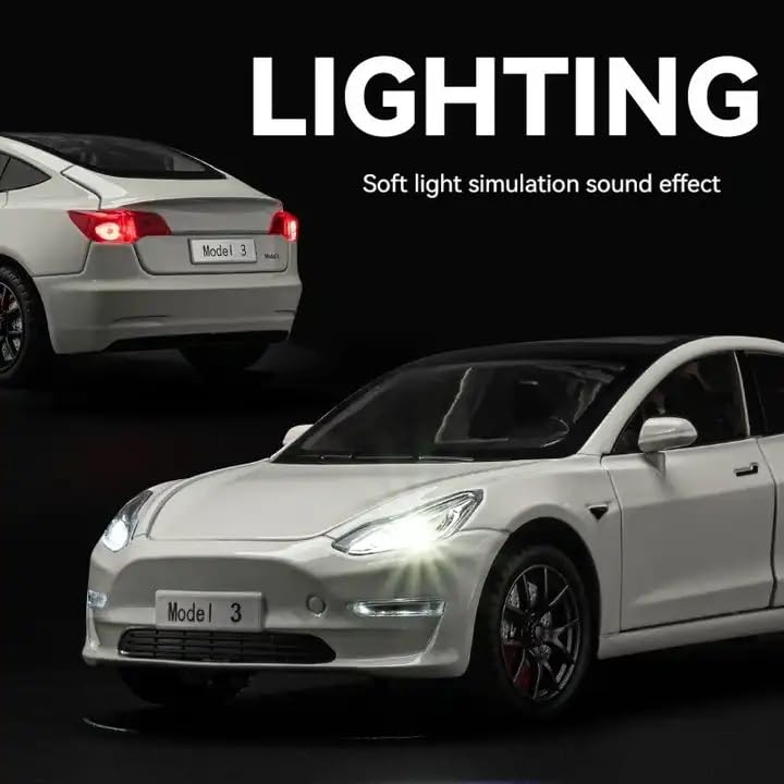 Tesla Model 3 Scale Model 1:18 Diecast Scale Model Car