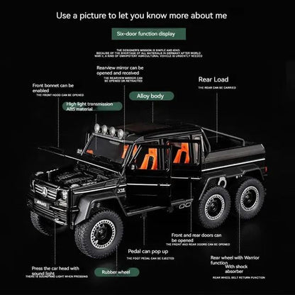 Mercedes Benz G63 AMG 6x6 1:18 Diecast Scale Model Car