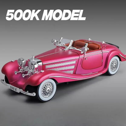 1936 Mercedes Benz 500K Vintage 1:24 Diecast Scale Model Car
