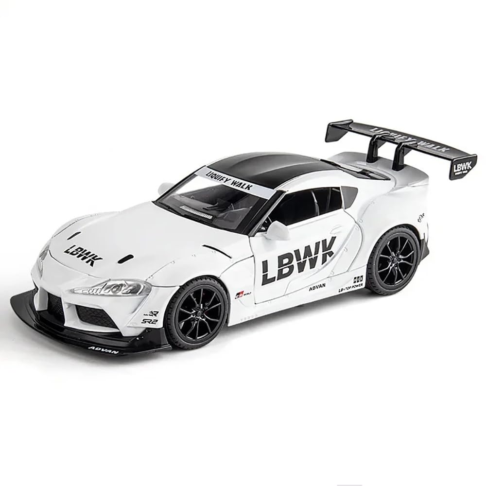 Toyota Supra Gr Lbwk 1:18 Diecast Scale Model Car - Big Size