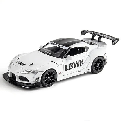 Toyota Supra Gr Lbwk 1:18 Diecast Scale Model Car - Big Size