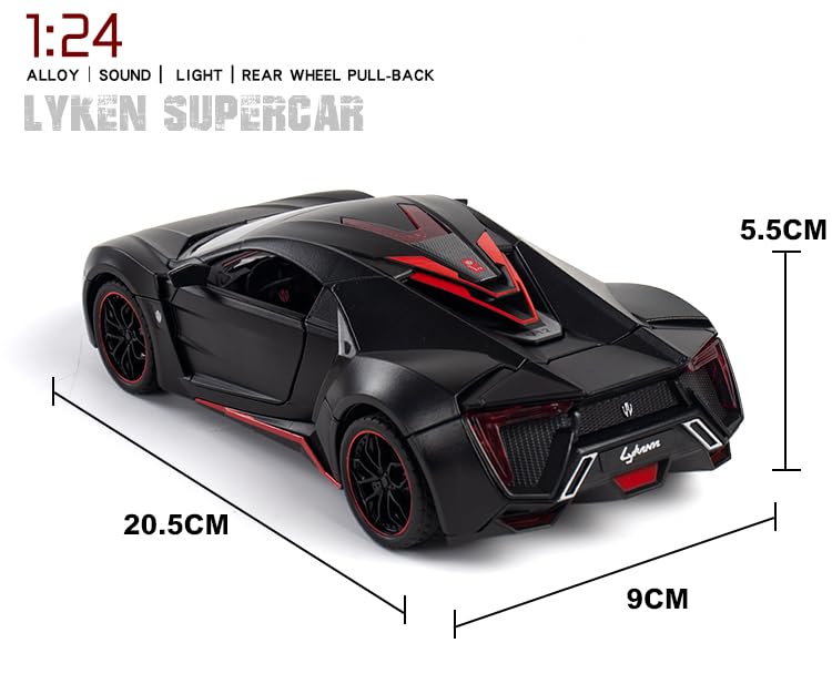 Lykan Hypersport 1:24 Diecast Scale Model Car