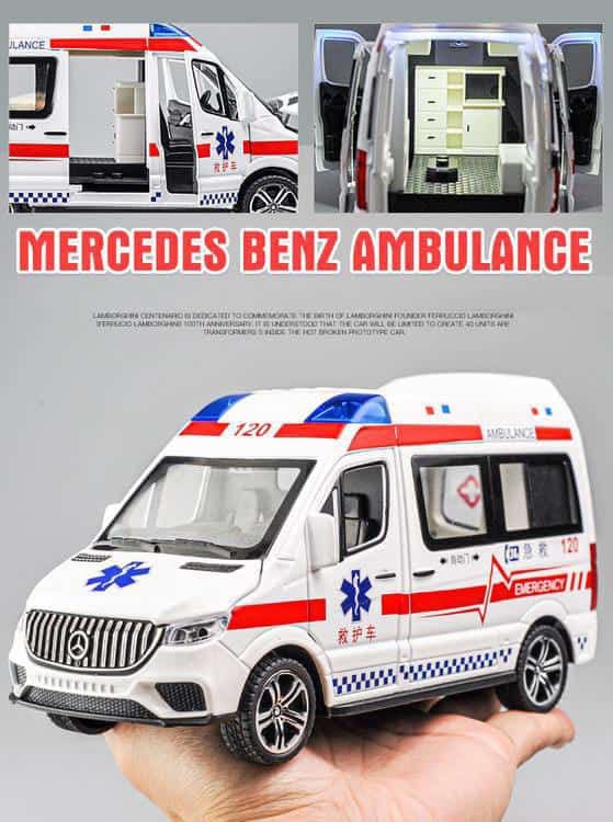 Mercedes Benz Ambulance Van 1:18 Diecast Scale Model Car