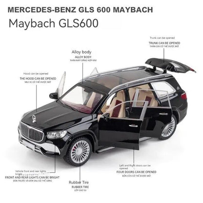 Mercedes-Benz Maybach GLS600 1:18 Diecast Scale Model Car - Big Size