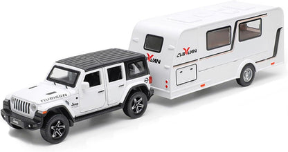 Jeep Rubicon Trailer 1:24 Diecast Scale Model Car