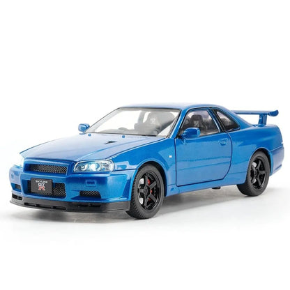 Nissan Skyline GT-R R34 1:18 Diecast Scale Model Car