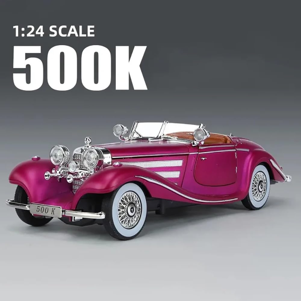 1936 Mercedes Benz 500K Vintage 1:24 Diecast Scale Model Car