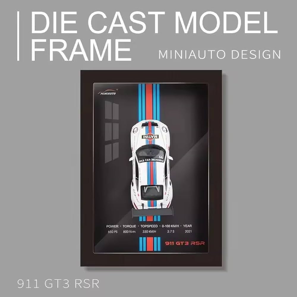 911 GT3 RSR 3D Diecast Car Frame