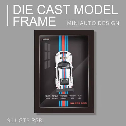 911 GT3 RSR 3D Diecast Car Frame