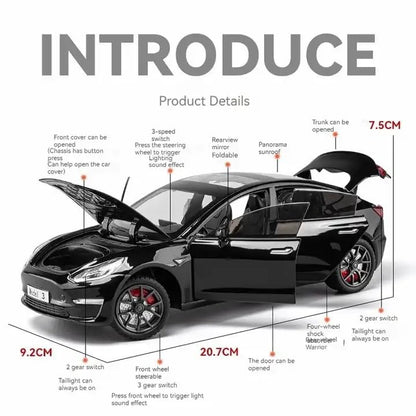 Tesla Model 3 Scale Model 1:18 Diecast Scale Model Car