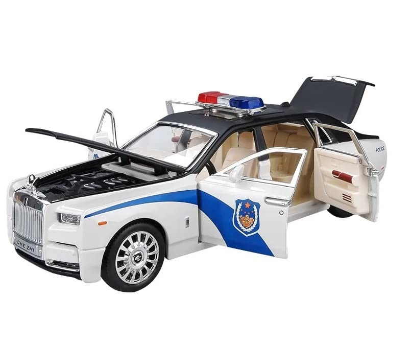 Rolls-royce Phantom Police 1:18 Diecast Scale Model Car