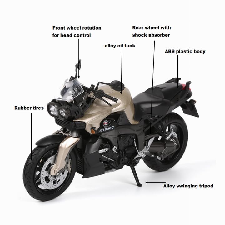 Bmw R1800c 1:18 Diecast Scale Model Car