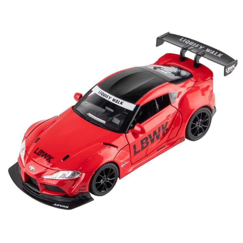 Toyota Supra Gr Lbwk 1:18 Diecast Scale Model Car - Big Size
