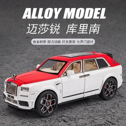 Rolls Royce Cullinan White-Red 1:18 Diecast Scale Model Car