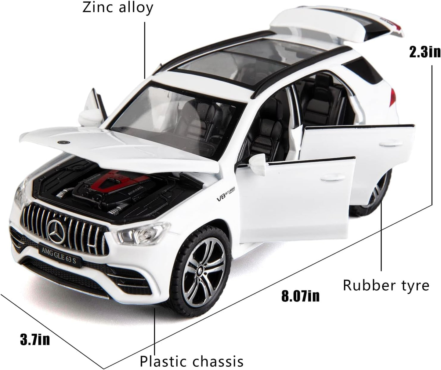 Mercedes-AMG GLE 63 S Coupe 1:24 Diecast Scale Model Car