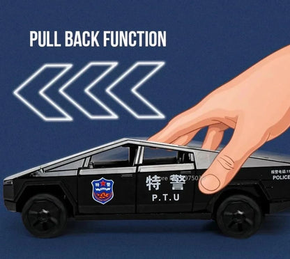 Tesla Cyber Police Truck 1:18 Diecast Scale Model Car
