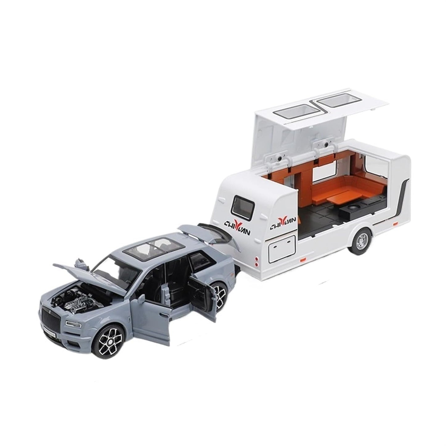 Rolls Royce Cullinan Trailer 1:18 Diecast Scale Model Car