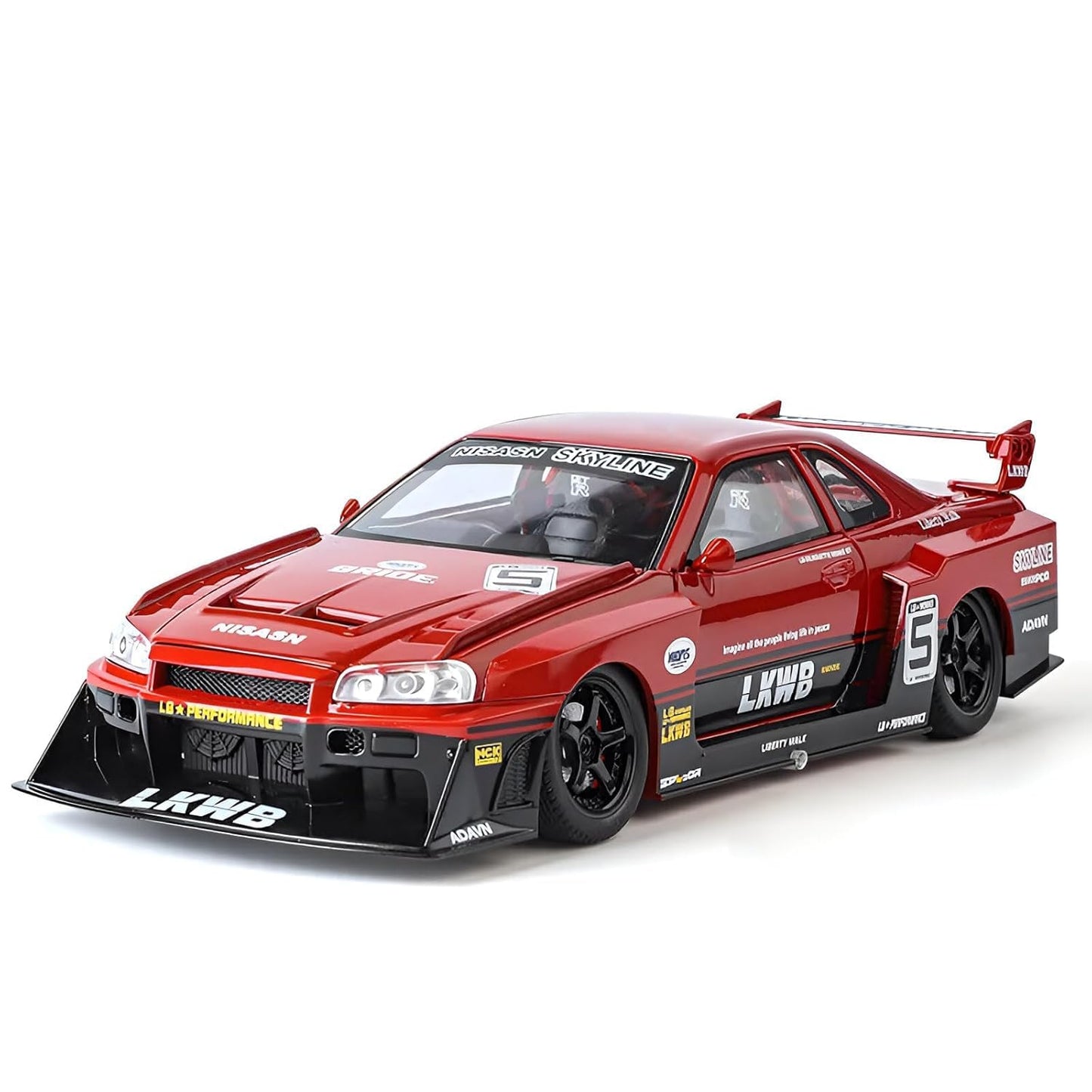Nissan LBWK GTR R34 1:18 Diecast Scale Model Car