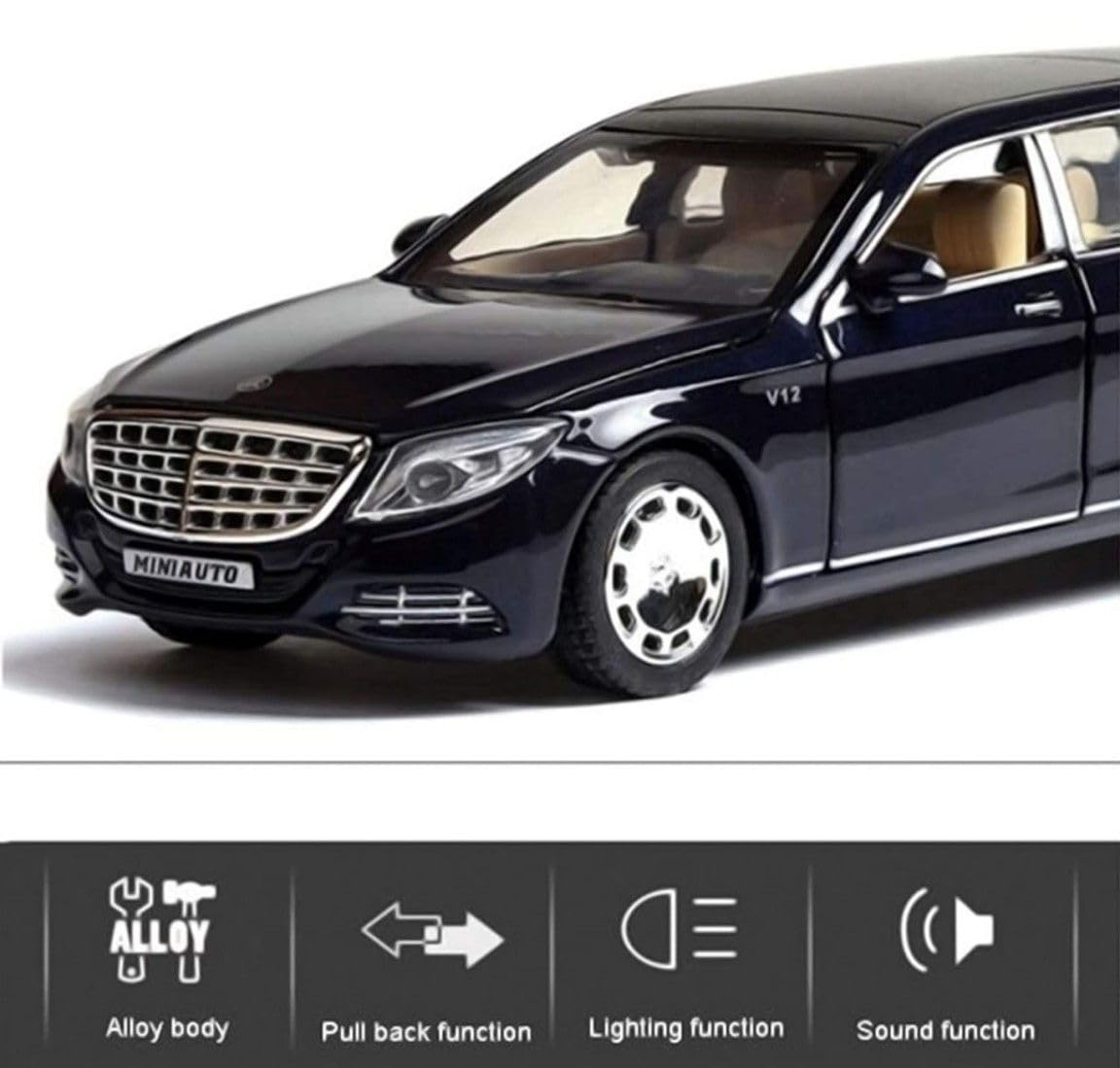 Mercedes-Maybach S600 Limousine 1:24 Diecast Scale Model Car