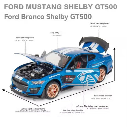 Ford Mustang Shelby GT500 1:24 Diecast Scale Model Car