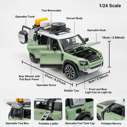 Land Rover Defender 110 1:18 Diecast Scale Model car - Big Size