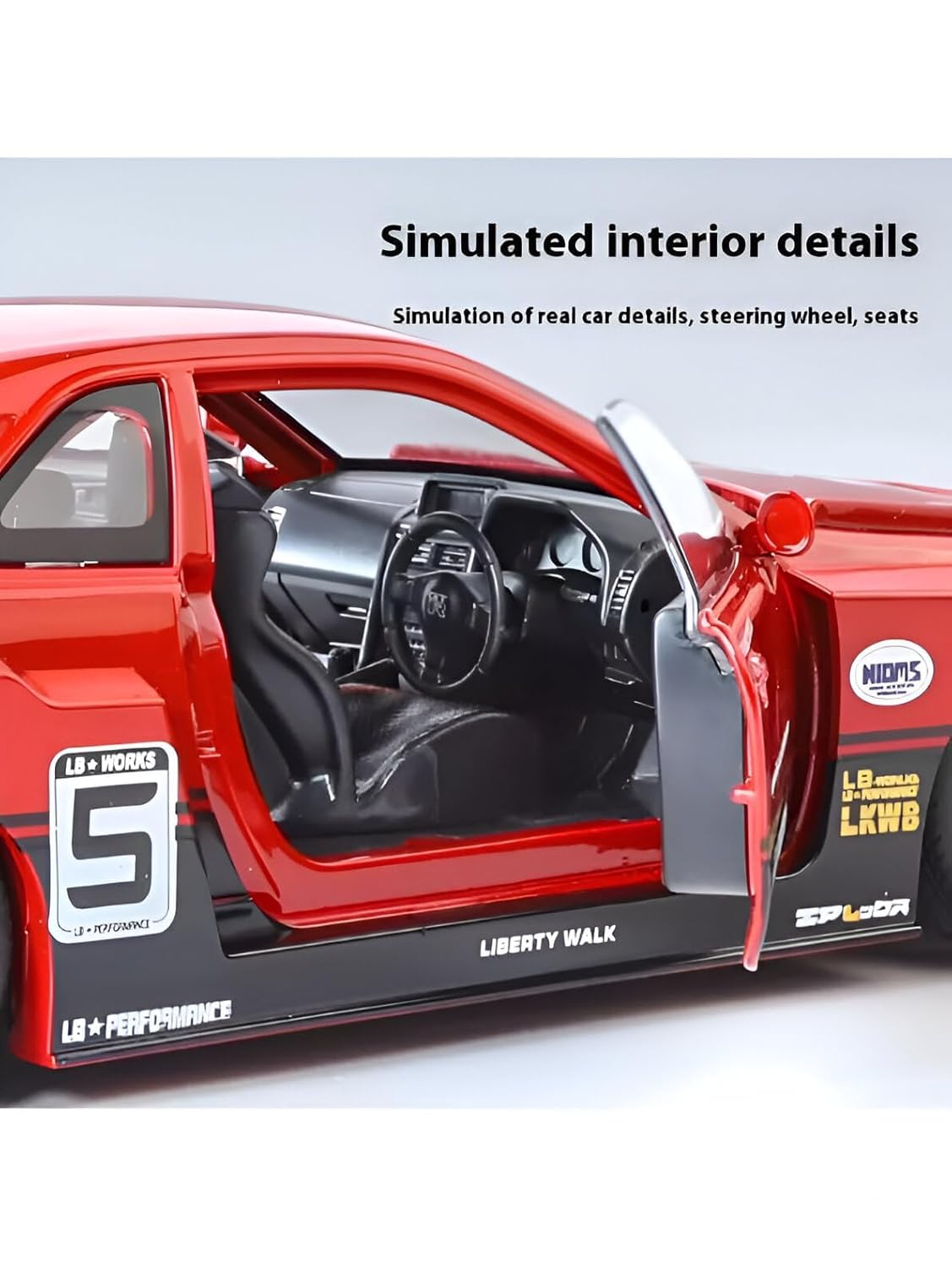 Nissan LBWK GTR R34 1:18 Diecast Scale Model Car